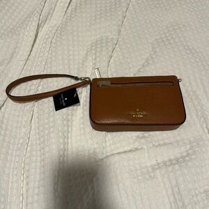 NWT Kate Spade Brown Gold Wallet
